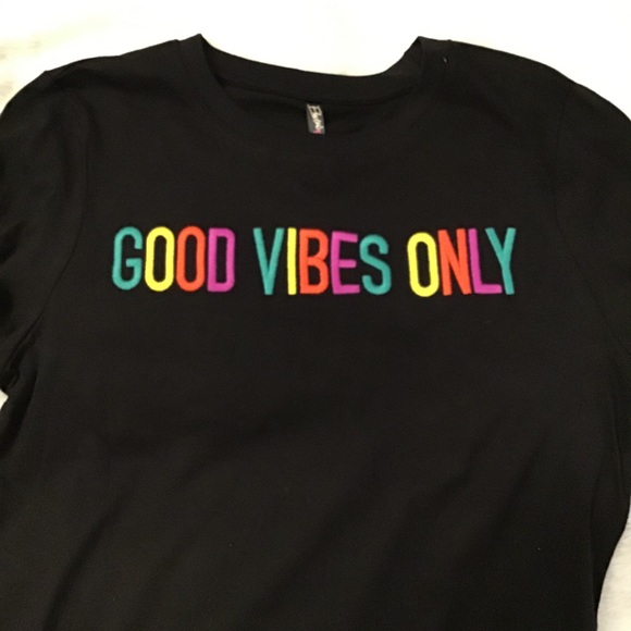 Electric Pink Good Vibes Only Top - Picture 3 of 8